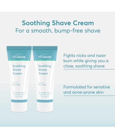 MDacne  Shaving Cream for Acne-Prone Skin - Pack of 2 - Buy Online on GoSupps.com