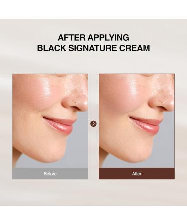 Ottie Black Signature Cream with 60% Snail Secretion Filtrate Hydrating Korean Face Cream Rich Moisturizer for Smooth Supple-Looking Skin 50ml / 1.69 fl.oz - Buy Online on GoSupps.com