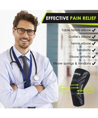 CharmChic Tendonitis Elbow Support Epicondylitis Elbow Support Bodybuilding Elbow Elbow Splint Tennis Elbow for Men and W - Buy Online on GoSupps.com