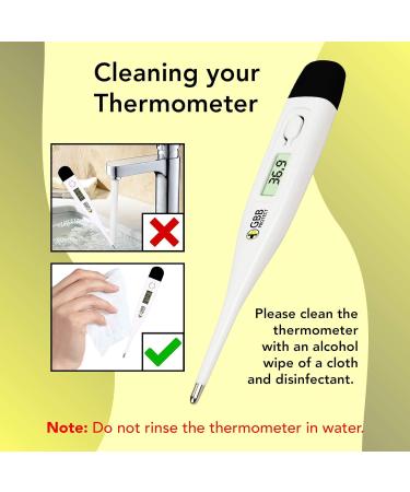 2-in-1 Digital Thermometer for Adults and Kids - Fast & Accurate Temperature Reading - UK Seller - C/F Switchable - Buy Online on GoSupps.com