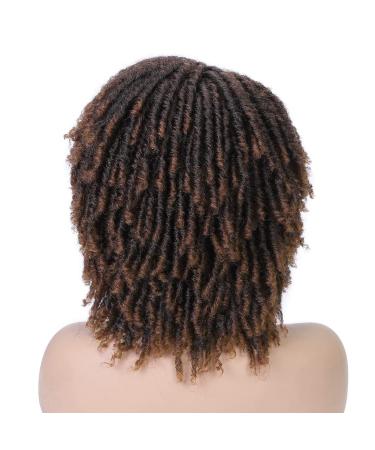 Lady Hanne Black Brown Short Curly Dreadlock Wig | Heat Resistant Synthetic Wig for Women 1B/30 - Buy Online on GoSupps.com