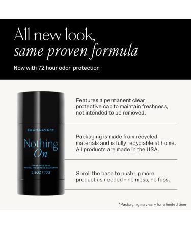 Each & Every All Natural Deodorant for Men & Women - Aluminum-Free Sensitive Skin Plant-Based Baking Soda-Free Long Lasting Odor Control - Unscented & Fragrance-Free Travel Size (2 Pack 2.5oz) Unscented 2.5 Ounce (Pack of 2) - Buy Online on GoSupps.com