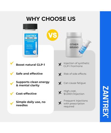 Zantrex Blue - Weight Loss Supplement Pills - Weight Loss Pills - Weightloss Pills - Dietary Supplements for Weight Loss - Lose Weight Supplement - Energy and Weight Loss Pills - 84 Count - Buy Online on GoSupps.com