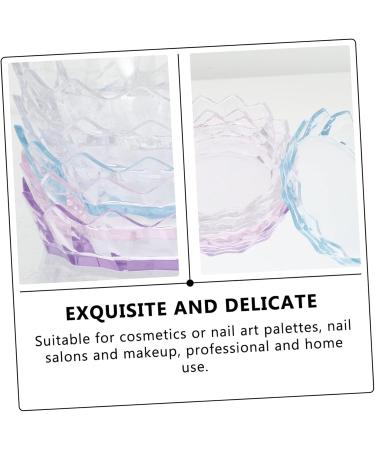 Balacoo 10 Pcs Nail Practice Plates - Acrylic Color Mixing Tray & Eyeliner Rack for Manicure - Perfect Nail Polish Tool (8.7x8.7cm - Buy Online on GoSupps.com