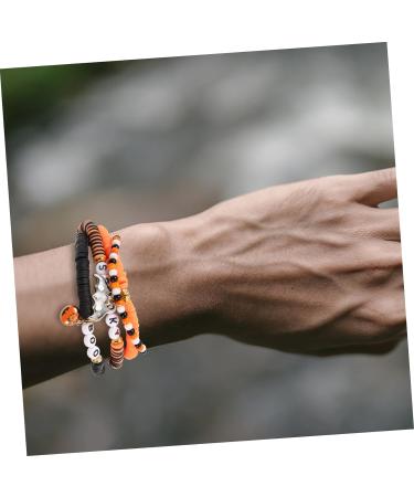 COHEALI 1 Set Bracelets Aesthetic Halloween Bead Bracelets Elastic Bracelet Charm Bracelets Decorative Beaded Bracelet Beads Bracelet for Women Wrist Decor Miss Polymer Clay Letter Jewelry - Buy Online on GoSupps.com