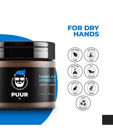 Men's Hand Cream & Body Lotion 2 oz - Nourishing Argan Oil & Vitamin Blend for Cracked Hands & Dry Skin - Buy Online on GoSupps.com