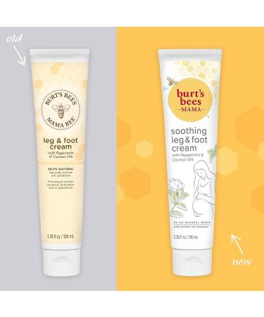 Burt's Bees Mama Bee Leg and Foot Creme 3.38oz | Soothing Relief for Pregnancy Swelling and Discomfort - Buy Online on GoSupps.com