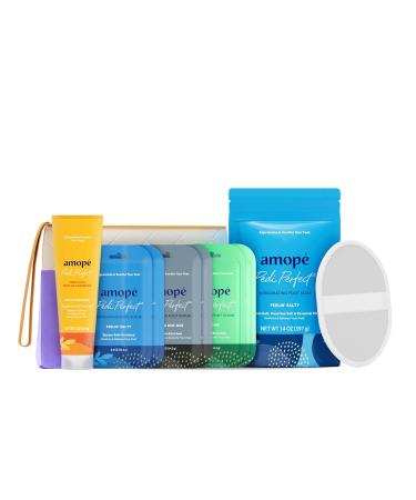 Amop Pampering Kit - Charcoal Tea Tree & Epsom Salt Foot Scrubs Invigorating Soak & Rejuvenator - Luxury Gift Set for Tired Legs & Feet - International Shipping Available - Buy Online on GoSupps.com