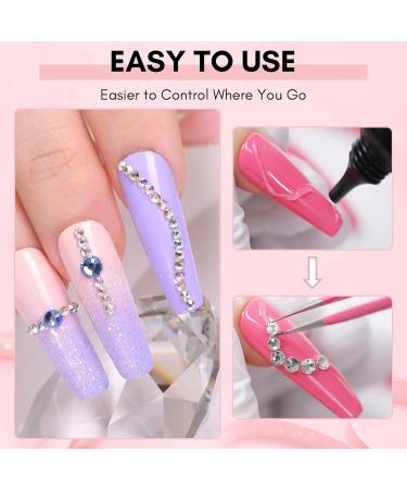 Makartt Nail Rhinestone Glue Gel 15ml - Super Adhesive Gel for Gems, Rhinestones, and Crystal Stones - Buy Online on GoSupps.com