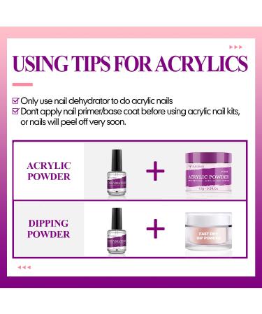 Ejiubas Nail Primer 15ML - Professional Natural Nail Prep Dehydrator for Long-Lasting Acrylic Nails - Buy Online on GoSupps.com