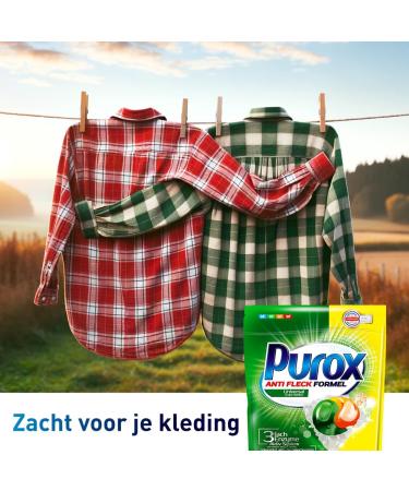 PUROX CAPS UNIVERSAL Washing Caps for Colored Textiles - 22 WL 396g Unscented Doypack Detergent - 22 Pieces | International Shipping - Buy Online on GoSupps.com