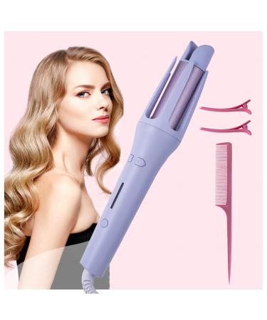 1.25 Inch Curling Iron 1.25 Inch Curling Iron Automatic Hair Curler with 4 Temps Instant Heat Auto Hair Curler Purple