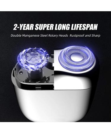 Compact Rotary Shaver for Men | Portable Electric Razor - Waterproof Cordless & Ideal for Sensitive Skin - Perfect Gift for Teens - Buy Online on GoSupps.com