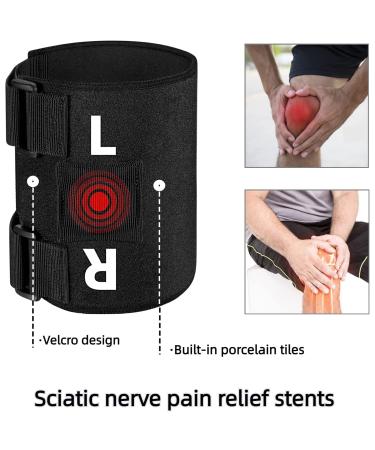 Sciatica Knee Brace for Nerve Pain Relief - Acupressure Leg Support for Men and Women | Adjustable Sciatica Pain Relief Device as Seen on TV - Buy Online on GoSupps.com