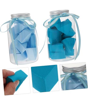 Angoily 2 Set Capsule Bottle Beauty Egg Makeup Puff Foundation Wedges Makeup Powder Puff Make- up Puff Clean Makeup Sponge Fan-shaped Puff Hydrophilic Polyurethane Cosmetic Cotton Pad - Buy Online on GoSupps.com