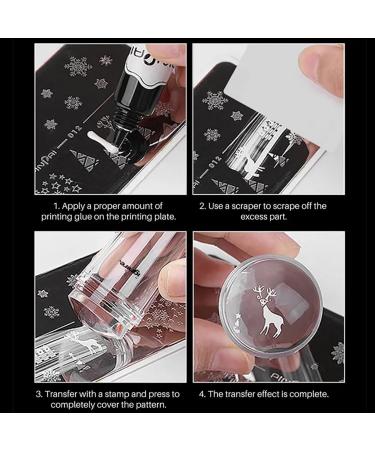 Ignire French Tip Nail Stamp 2 Pc Nail Art Stamper Kit Clear Silicone Nail Stamping Jelly Stamper For Long & Short Nails with Scraper Nail Stamper Kit for French Manicure Home DIY Nail Salon - Buy Online on GoSupps.com