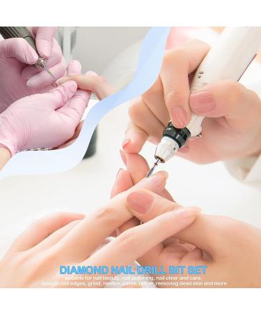 60 Pcs Diamond Nail Drill Bit Set - Electric Cuticle Cleaner & File for Acrylic, Gel Nails - 3/32 Ceramic Nail Drill - Manicure Pedicure Tool for Home Salon - Buy Online on GoSupps.com