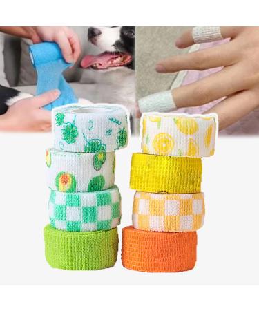 10 Pack of Self Adhesive Tape Elastic Tape Elastic Non Woven Finger Tape 2.5cm X 4m Self Adhesive Tape for Sports Finger Wrist Ankle and Knee Fit A