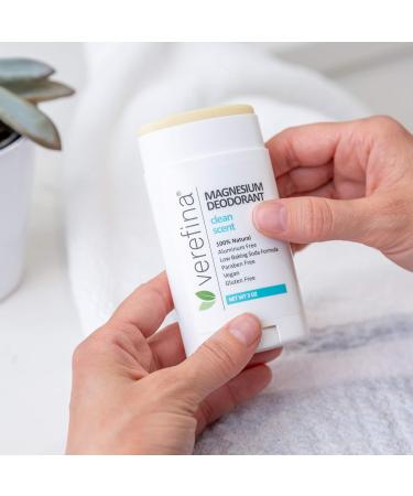 Aluminum Free Deodorant For Men & Women | All Natural | Hypoallergenic | Paraben Free | Non Toxic | Cruelty Free | Vegan | Natural Deodorant For Sensitive Skin | 3 Oz Stick Clean Scent 3 Ounce (Pack of 1) - Buy Online on GoSupps.com