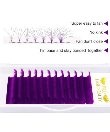 Buy Purple Volume Lash Extensions | Easy Fan Colored Eyelash Extensions - D-0.07 15-20 Mix - Buy Online on GoSupps.com