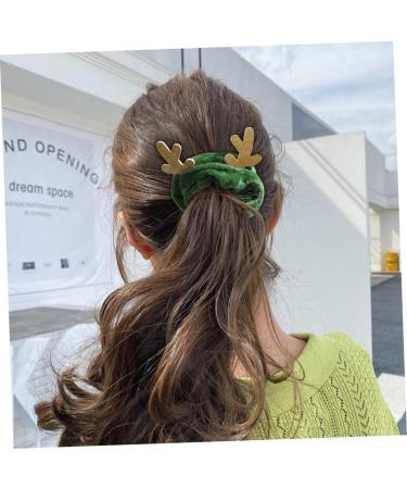 Beavorty Christmas Hair Rope Christmas Elk Hair Bands Christmas Hair Band ponytail holder christmas hair bobble christmas hair ties Hair Ring Autumn And Winter hair tie holder Miss fabric - Buy Online on GoSupps.com