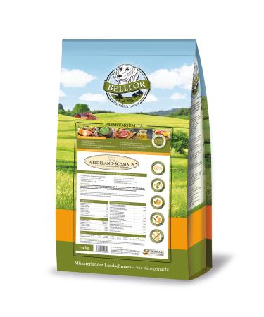 Bellfor Weideland-Schmaus High-quality dry food for dogs, grain-free, with lamb and high digestibility, without animal by-products 4 kg