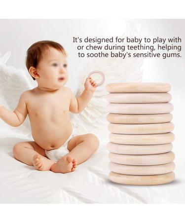 Shop Natural Non-Toxic Wooden Baby Teether Toy - Durable & Safe for Your Family - Buy Online on GoSupps.com