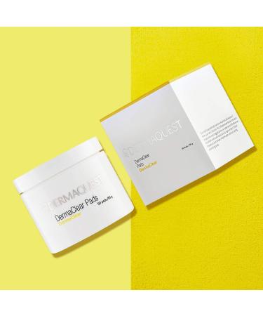 DermaQuest DermaClear Pads - Salicylic Acid Acne Treatment for Adults & Teens - 50 Acne Wipes for Face, Neck, Chest & Back - Buy Online on GoSupps.com