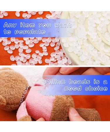 300g Hssugi Plastic Pellets for Toy Filling - Transparent Poly Beads for DIY Crafts & Stuffed Animals - 10.6oz Weighted Stuffing Beads - Buy Online on GoSupps.com