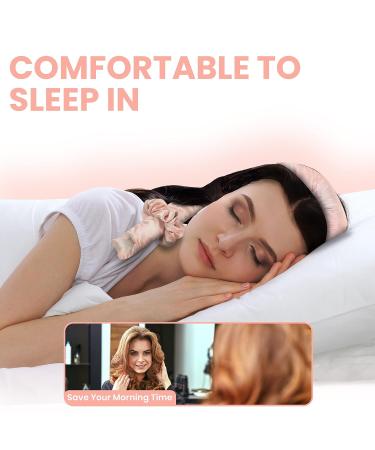 PENNTR Satin Heatless Hair Curler Set for Overnight Curls - No Heat Hair Rollers for Long Hair - Pink Hair Accessories for Women - Buy Online on GoSupps.com