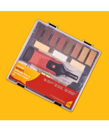 Amtech G4210 Laminate Floor & Furniture Repair Kit | 11 Colored Wax Blocks Melting Tool & Batteries | International Shipping - Buy Online on GoSupps.com