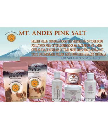 Pink Rock Salt Dental Care - Natural Mineral Mouth Rinse and Gargle Salt from Mt. Andes, Bolivia - Buy Online on GoSupps.com