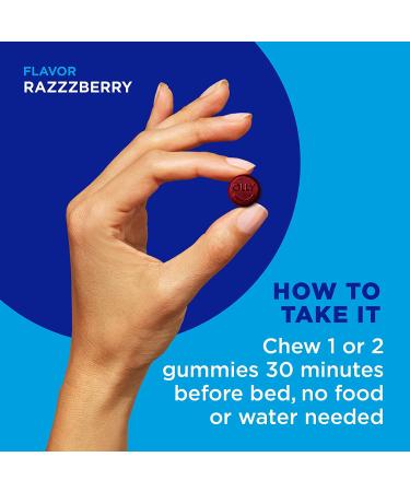 Olly Melatonin Gummies Razzberry - 60 Count | Sleep Aid & Restful Night - Buy Online on GoSupps.com