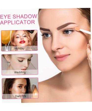 Balacoo 100pcs Double Ended Eyeshadow Brush Makeup Sponges Mini Eyeshadow Eyeshadow Makeup Tool 6cm 6.5x1.3cm White - Buy Online on GoSupps.com