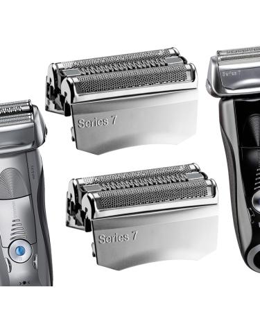 Series 7 70S Foil & Cutters Shaver Replacement Heads for Braun S7 Electric Razors Compatible with Braun Series 7 720cc 750cc 760cc 790cc 799 797 9565 2Pack Sliver - 70s 2pcs