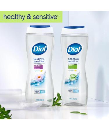Dial Clean + Gentle Body Wash with Aloe Vera 16 Fl Oz (Pack of 6) - Hydrating and Soothing Formula - Buy Online on GoSupps.com