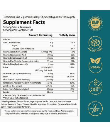 Ficpoud Hair Skin and Nails Biotin Gummies, Supports Healthy Hair, Skin & Nails, Vegan Vitamins for Women & Men, Supports Hair Growth and Stronger Nails, Healthy Skin, 30 Day Supply - Buy Online on GoSupps.com