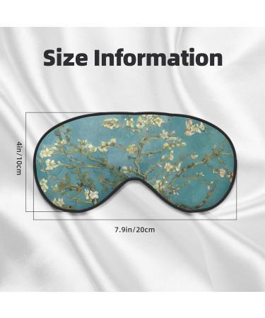 BREAUX Almond Blossom Print Sleeping Eye Mask | Double-Sided Blackout Travel Mask for Ultimate Comfort - Buy Online on GoSupps.com