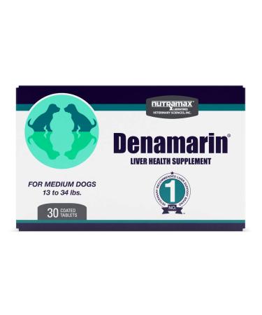 Nutramax Denamarin Liver Health Supplement for Medium Dogs Blister Pack Medium Dog (13-34 lbs)