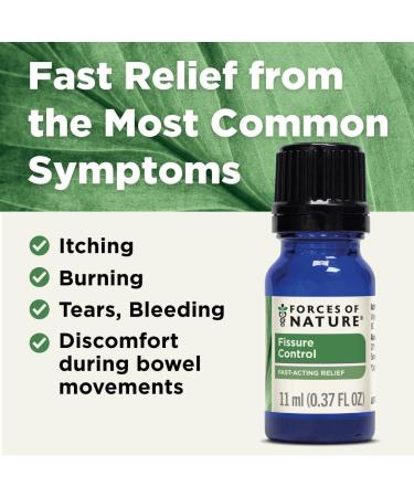 Forces of Nature Organic Fissure Care (11ml) - Soothe & Relieve Fissures/Hemorrhoids - Non GMO - 0.37 Ounce - Buy Online on GoSupps.com