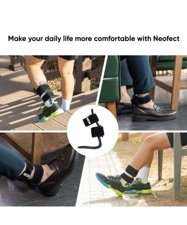 Neofect STEP Medium Left AFO Foot Drop Brace - Ankle and Foot Orthosis Support for Walking - Buy Online on GoSupps.com