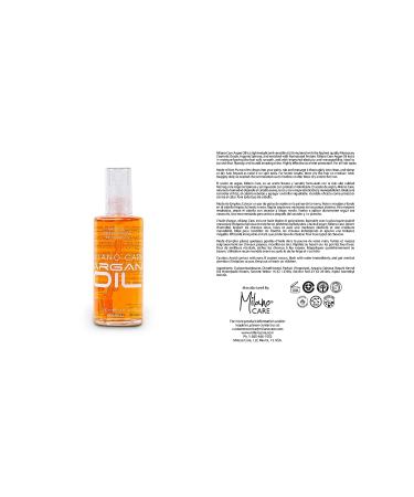 Milano Care Argan Oil - Organic Treatment for Dry, Frizzy Hair - Hydrating Leave-In Oil for All Hair Types - 3.4 fl oz - Buy Online on GoSupps.com