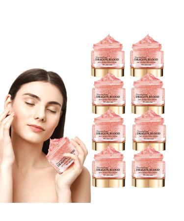 VKaoess Rejuvenating Dragons Blood Cream AntiAging Cream for Firming and Wrinkle Reduction Moisturizing Face Cream for a Brighter Tone and Smoother Skin 50g 8 Boxes