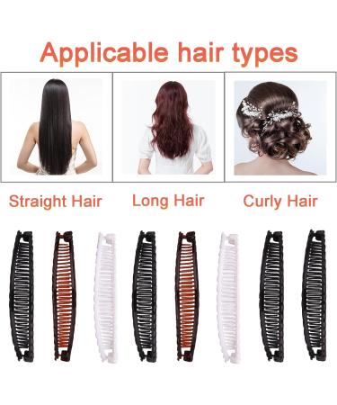 8 Pcs Banana Hair Clips for Thick & Fine Hair | Suitable for Shower, Work, Party & Sports - Buy Online on GoSupps.com