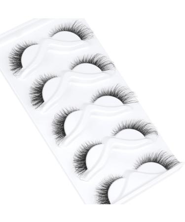 ALICROWN HAIR Cat Eye Lashes Fluffy False Eyelashes Strip Fox Lashes Wispy Natural Fake Eyelashes Fairy Long Tail False Lashes 5 Pairs C- Fluffy - Buy Online on GoSupps.com