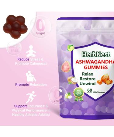 Ultraglee Ashwagandha Gummies & Vitamin D Gummy for Men & Women Tropical Flavor Vegan Non-GMO & Gluten Free Supplement 60 Count ( Individually Wrapped) - Buy Online on GoSupps.com