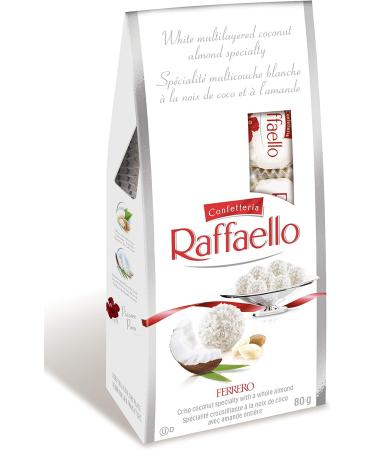 CONFETTERIA RAFFAELLO Coconut Almond Specialty 8 Count Gift Bags Individually Wrapped 6 Bags 480g (6x80g) Raffaello 6 bags of 8 pieces - Buy Online on GoSupps.com