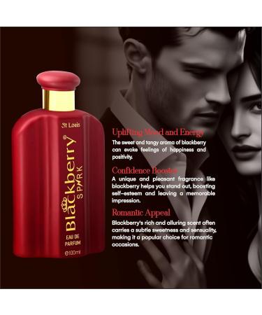 St Louis Blackberry Spark Eau De Parfum | Long-Lasting Fragrance for Men & Women | Ideal Gift for Birthdays Anniversaries & Special Occasions Best Gift (Pack of 100ml) - Buy Online on GoSupps.com