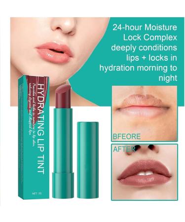 Moisturizing Lip Tint Natural Ingredients Conditioning and Nourishing Tinted Lip Balm Non-Sticky and Long Lasting - Buy Online on GoSupps.com