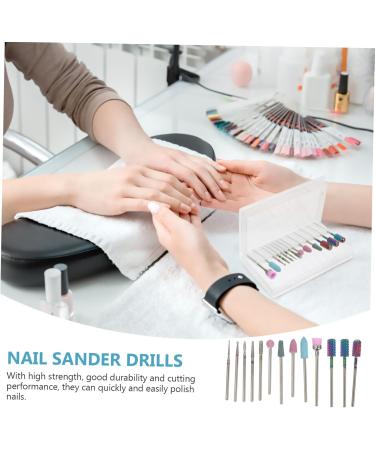 1 Nail Drill Set Pedicure Drill Bits Manicure Pedicure File Bit Ceramic Drill Bit Drawstring Cosmetic Bag Tungsten Steel Nail Drill Bit Nail Bit Rotary Corundum Ceramics Nail File - Buy Online on GoSupps.com